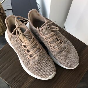 Women’s Addidas Tubular blush/taupe sneakers 6.5